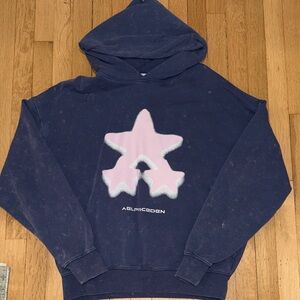 Aelfric Eden Navy Hoodie with White Logo